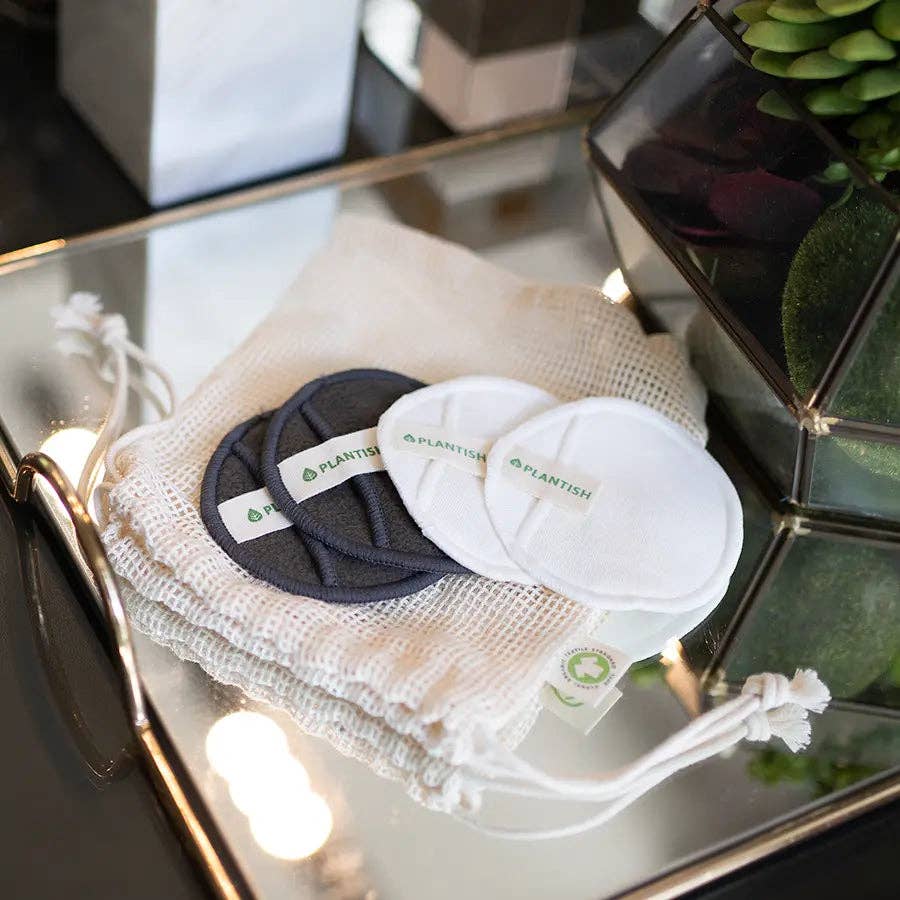 Plantish - Wholesale Cotton Pad - [BUY BULK] Reusable Cotton Rounds - Bamboo Charcoal5