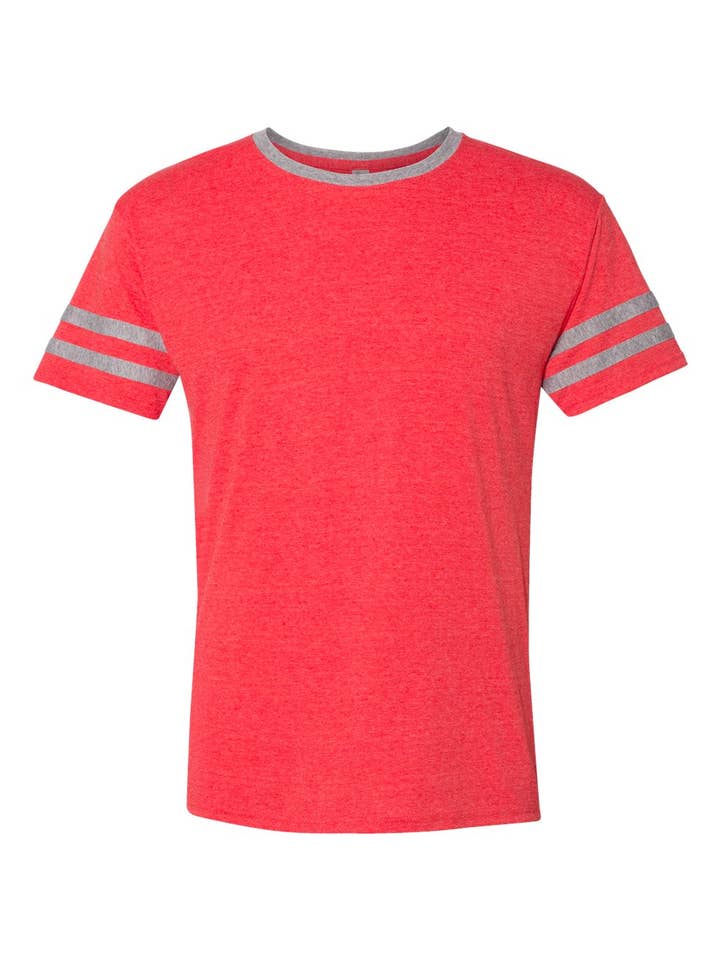 Lucky Avocado - Wholesale T-Shirt - Men's - Triblend Varsity Ringer T-Shirt1