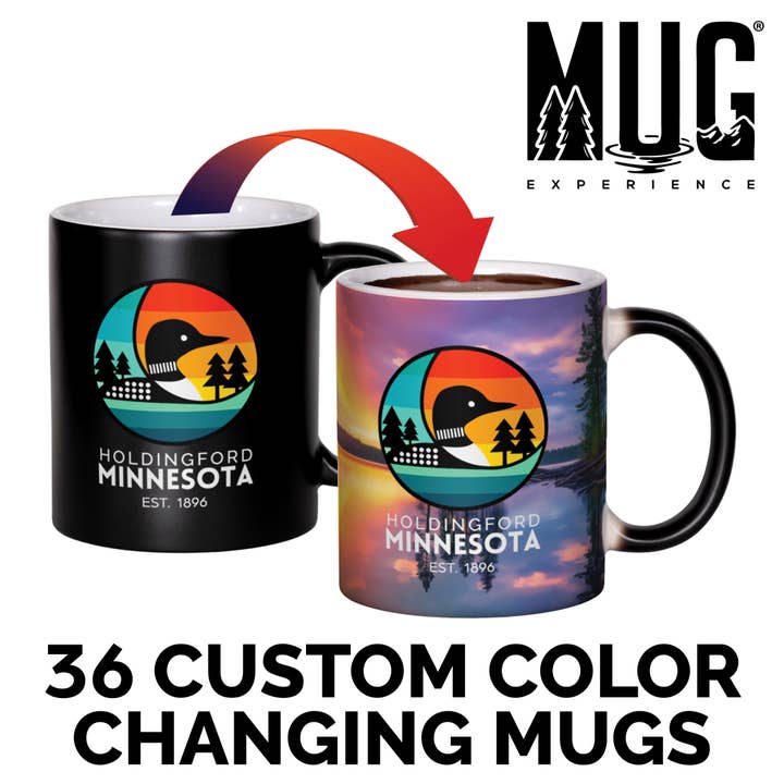 The Mug Experience - Wholesale Coffee Mug - 12 oz. Custom Color Changing Mugs-36 Package