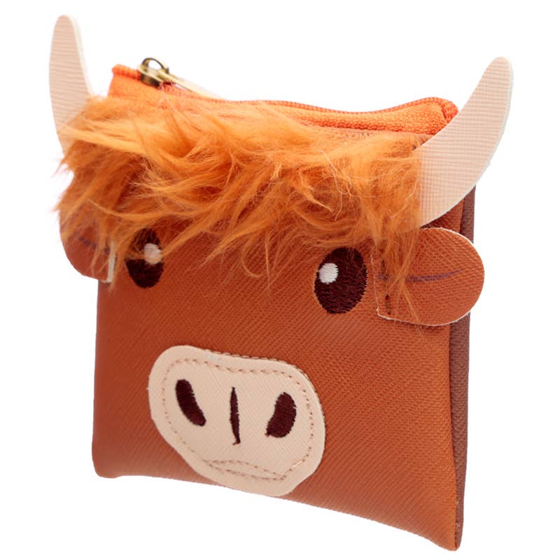Puckator Ltd – Großhandel Geldbörse – Unisex – Highland Coo Kuh Flauschige PVC-Geldbörse mit Fransen2