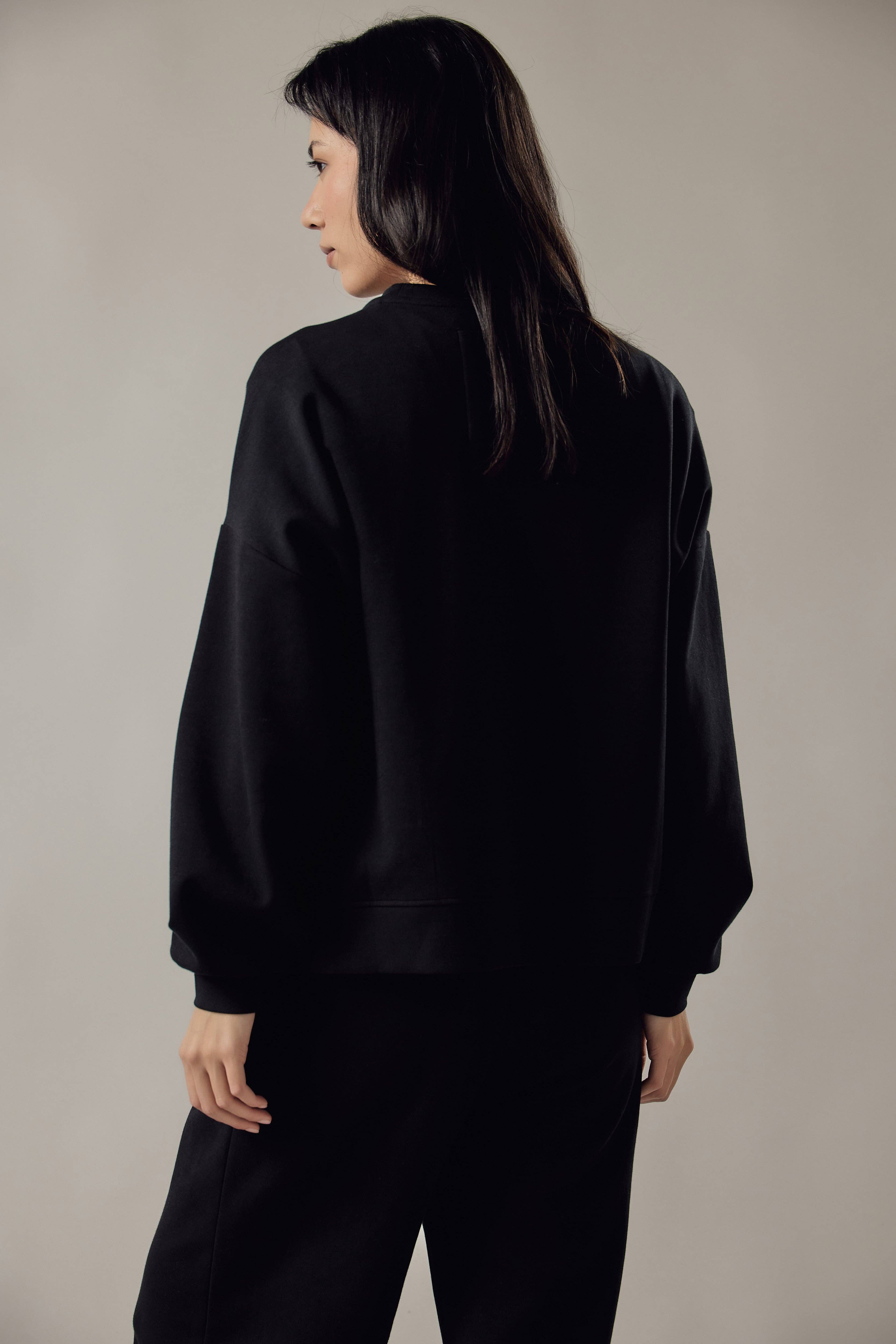 OWN OFF WITH NATURE - Wholesale Sweatshirt - Women's - Loose Fit Crew Neck Sweatshirt in Interlock3