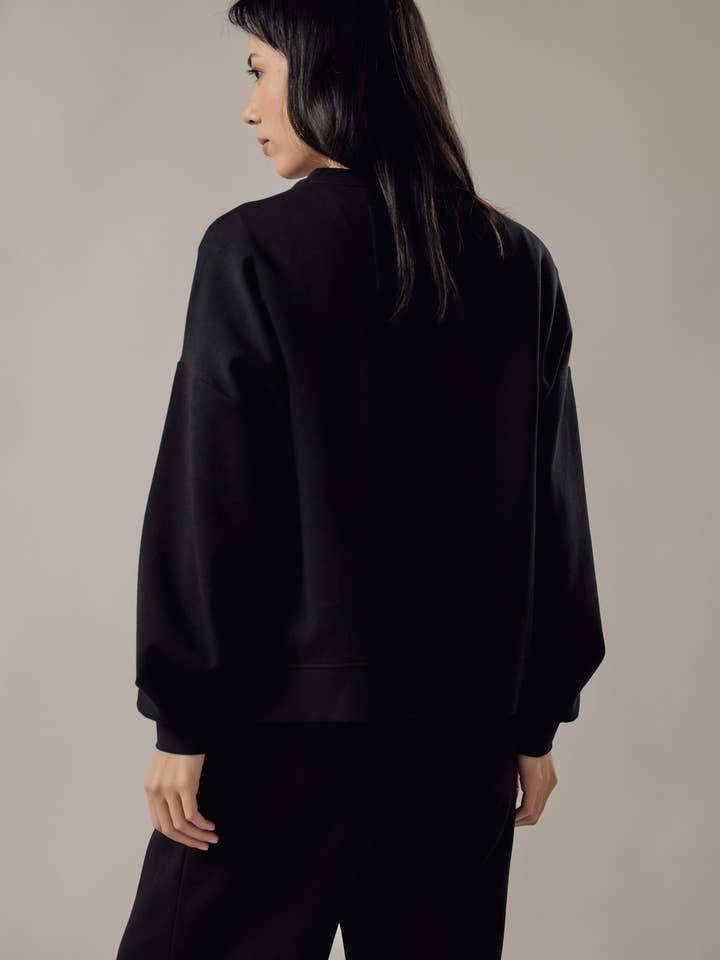 OWN OFF WITH NATURE - Wholesale Sweatshirt - Women's - Loose Fit Crew Neck Sweatshirt in Interlock3