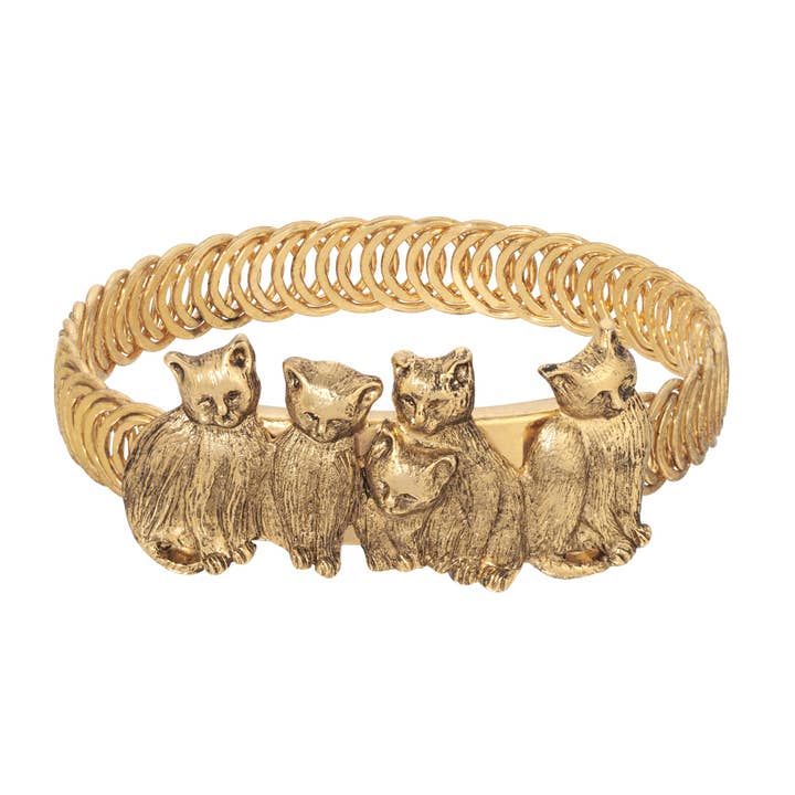 1928 Jewelry Cat Friends Belt Bracelet for wholesale by 1928 Jewelry