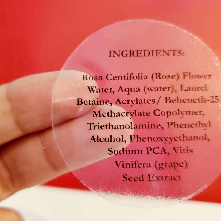 Étiquettes d'ingrédients rondes de 2 pouces (3 options) pour la vente par Ellscustomlabels