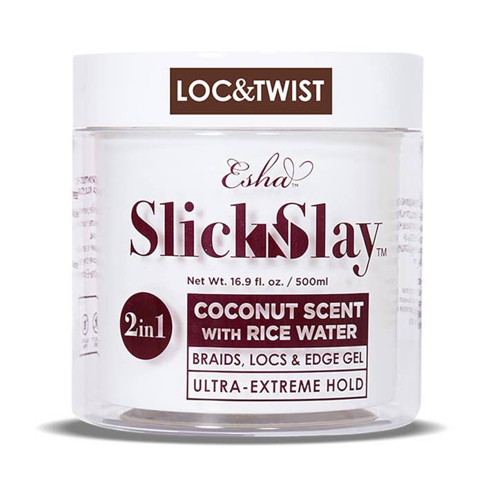 Esha Girl - Wholesale Haarstyling gel/mousse - Slick N Slay Braid & Edge Gel - Kokosnoot en rijstwater