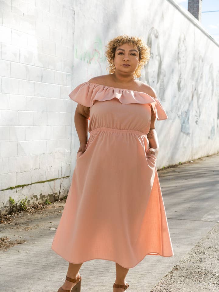 Aniela Dress in Blush for wholesale by Altar