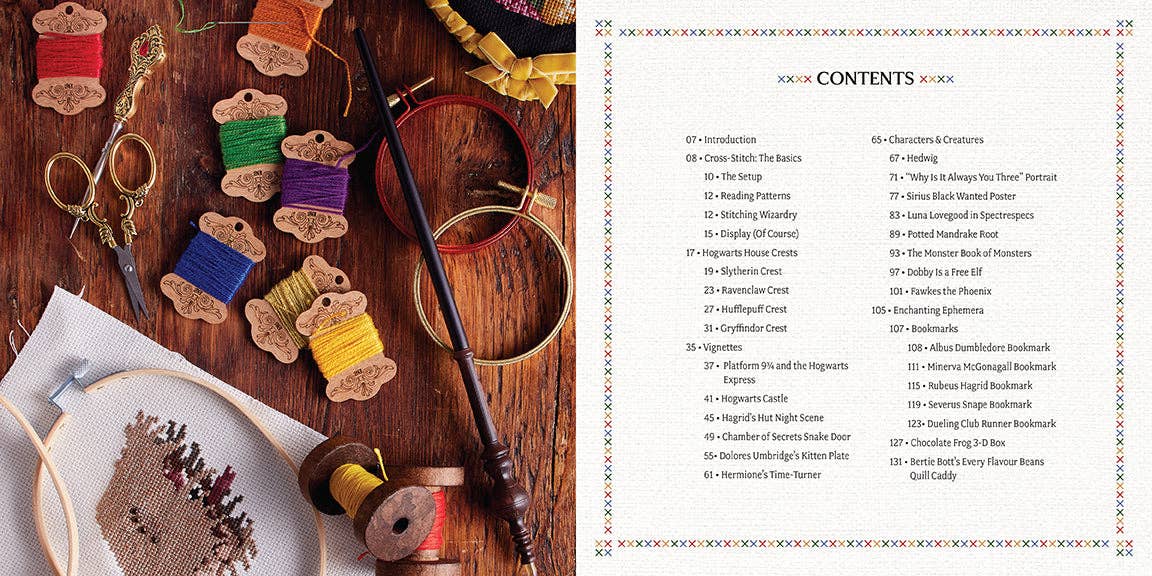 Insight Editions - #1 Pop Culture Publisher - Vente Livre sur l'artisanat, les loisirs créatifs et le bricolage - Harry Potter : le livre officiel du point de croix de Poudlard1