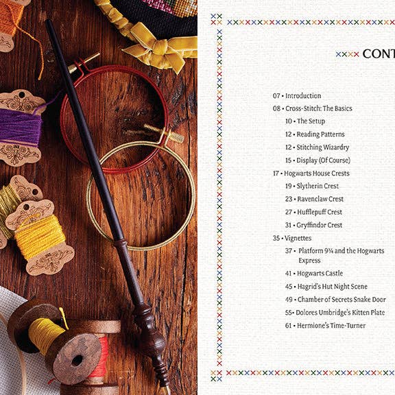 Insight Editions - #1 Pop Culture Publisher - Vente Livre sur l'artisanat, les loisirs créatifs et le bricolage - Harry Potter : le livre officiel du point de croix de Poudlard1