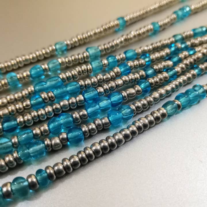 ICY waist beads for wholesale by The Afrophile