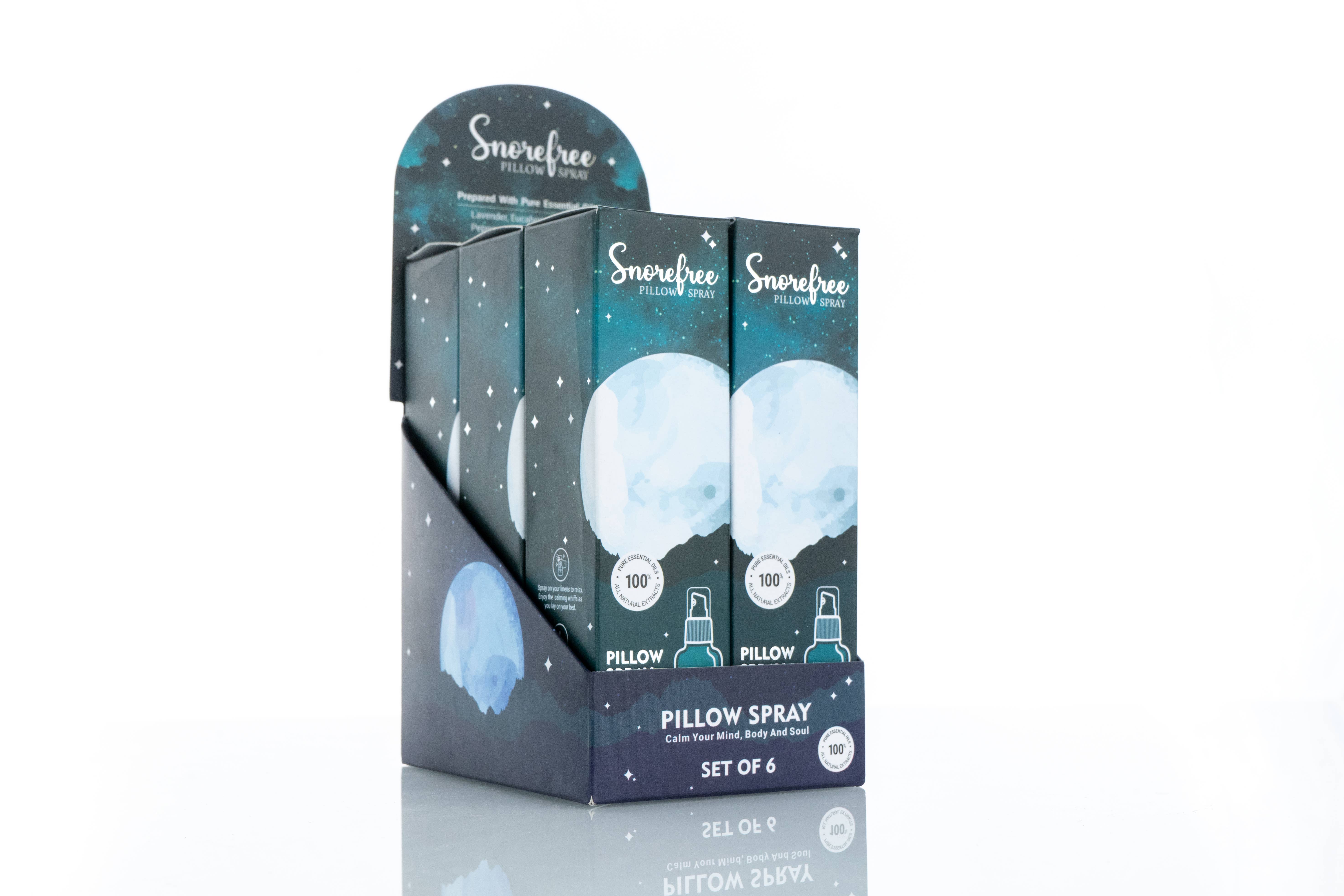 R. Expo/Song of India - Wholesale Room & Linen Spray - Snore Free Pillow Spray Display of 62