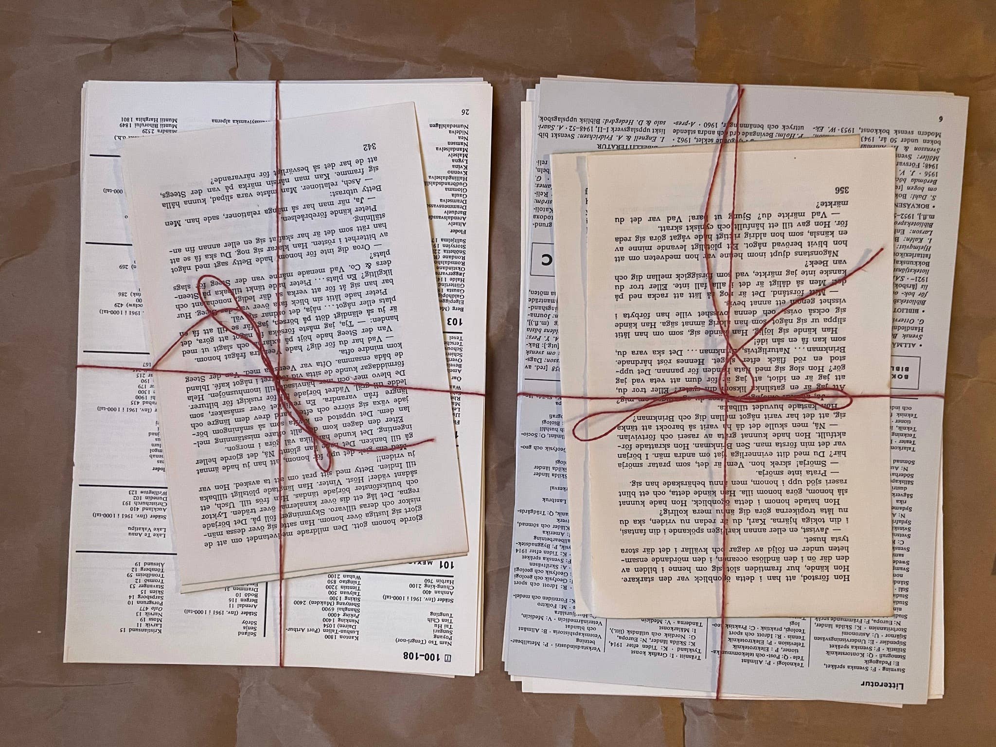 Eldfängda Design - Wholesale Craft Supplies - Vintage bookpages paper ephemera bundle2