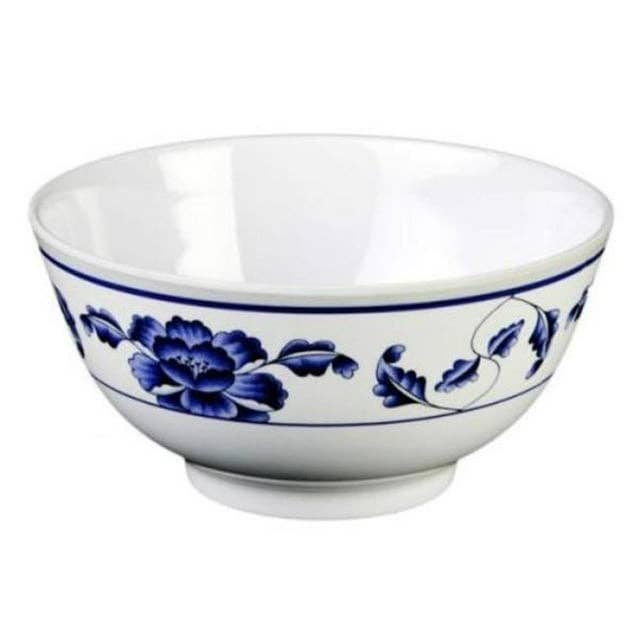 EcoQuality - Wholesale Bowl - 5" Bowl, Peony Melamine White 14oz