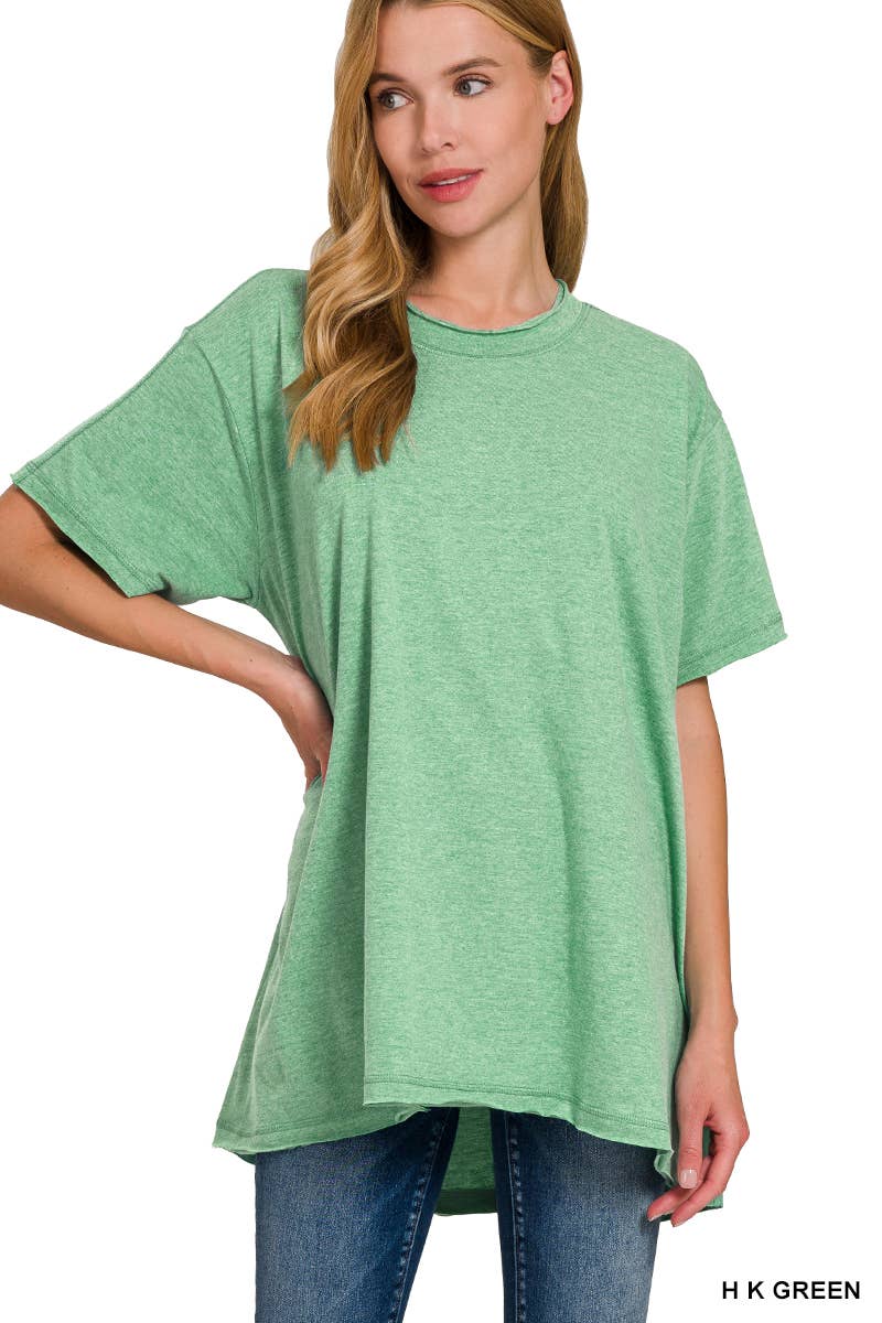 42POPS – wholesale Tunic – Women’s – ".._ Washed Cotton Drop Shoulder Oversized Top4