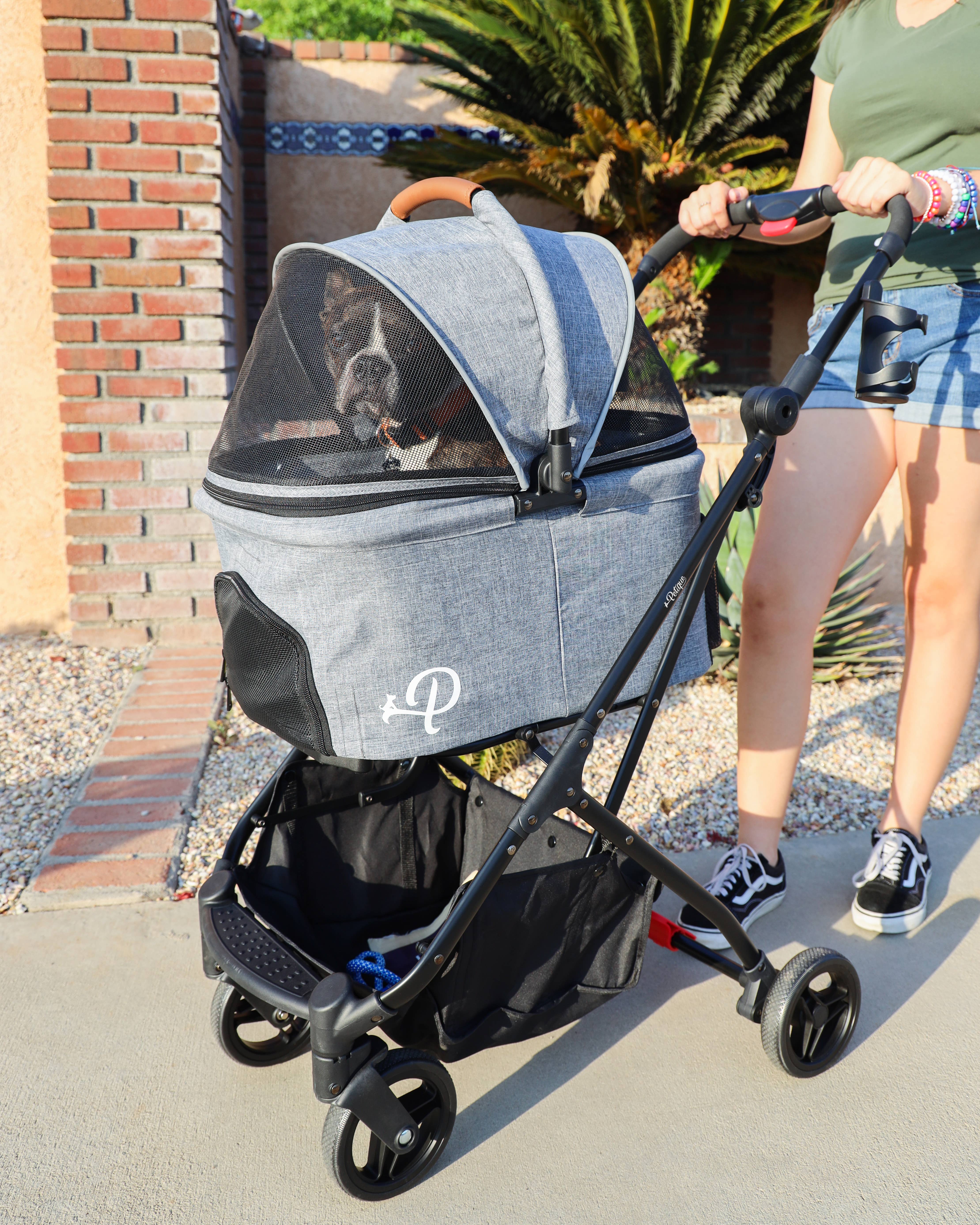 Only An Ocean Europe – wholesale Transportbur – Katt och hund – Petique 3-i-1 resesulky för husdjur med tri-fold design13