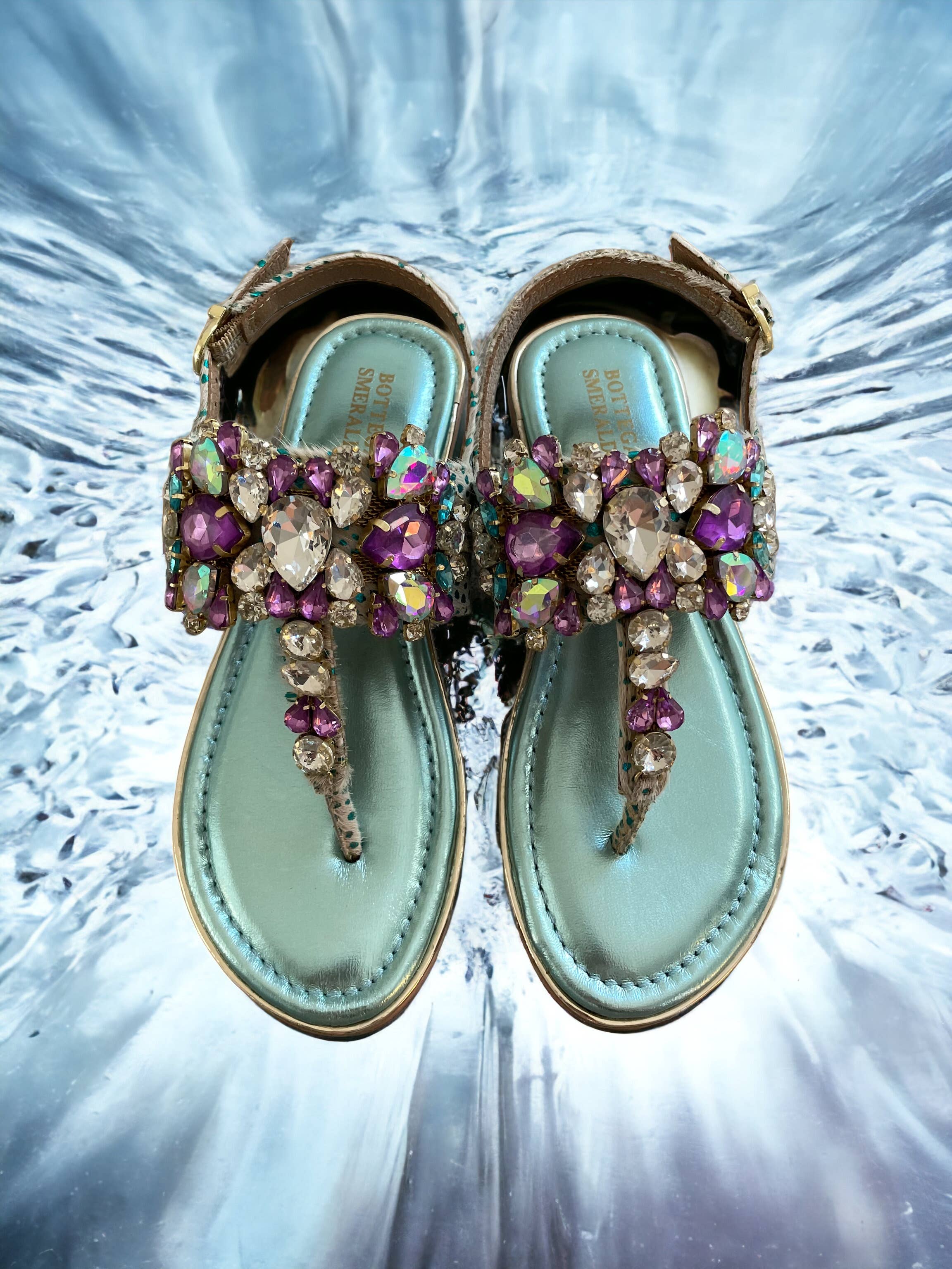 BOTTEGA SMERALDA - Wholesale Sandals - Women's - SUPERDIAMONDS FLIP-FLOPS 217LYQ PONY WATER 661