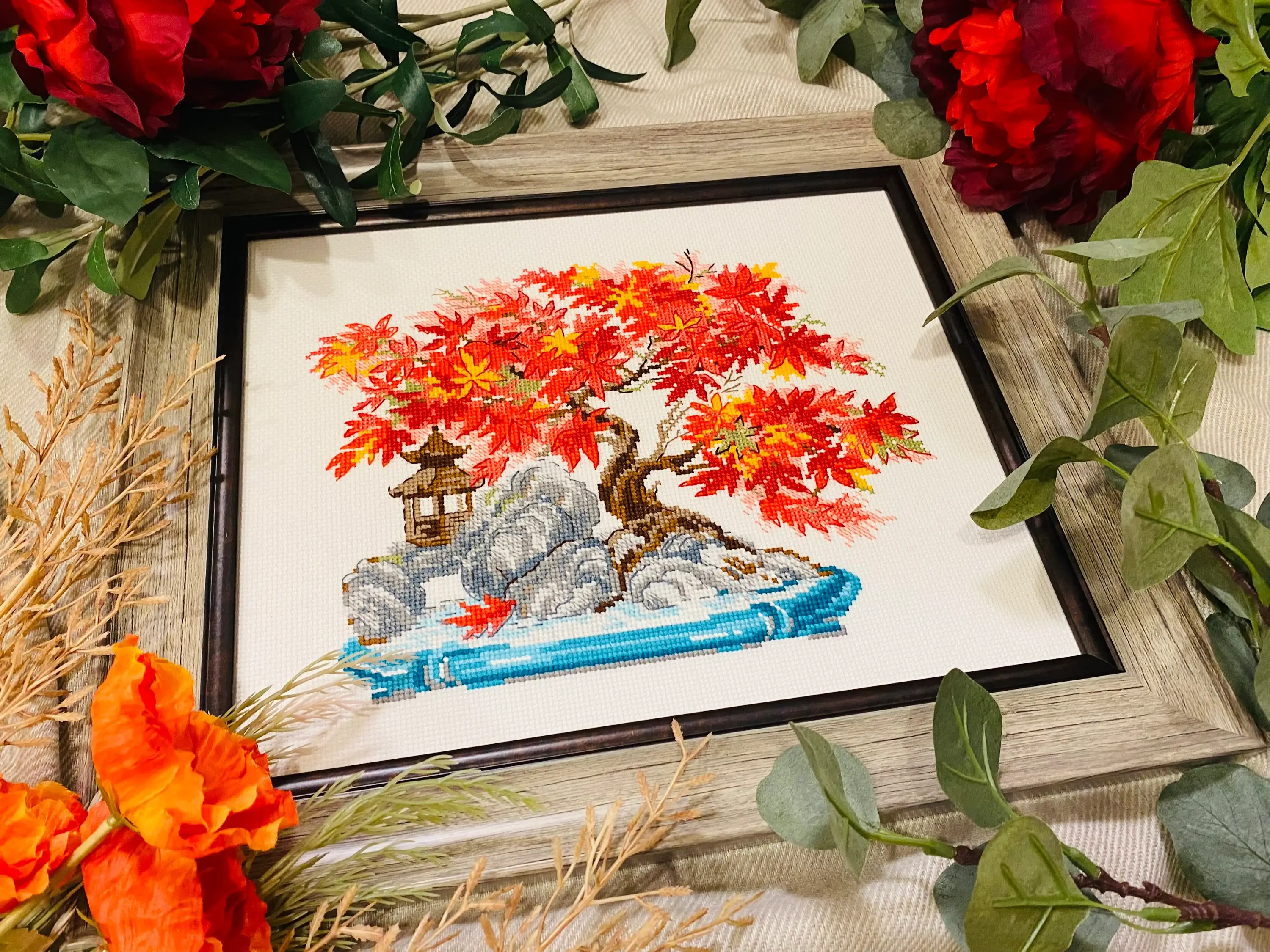 RIOLIS - Wholesale Embroidery/Cross Stitch Supplies - Cross Stitch Kit From Riolis 2044 Autumn Bonsai3