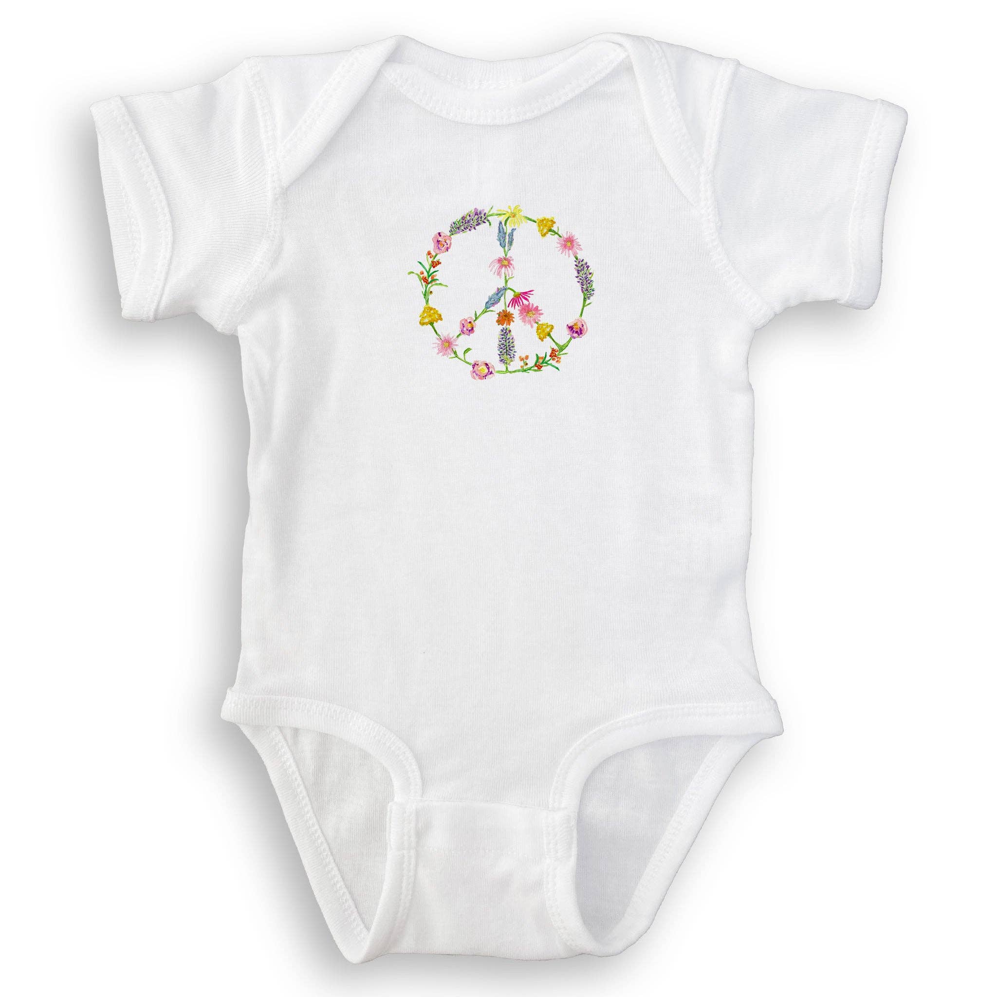 French Graffiti - Wholesale Tea Towel - Floral Peace Sign14