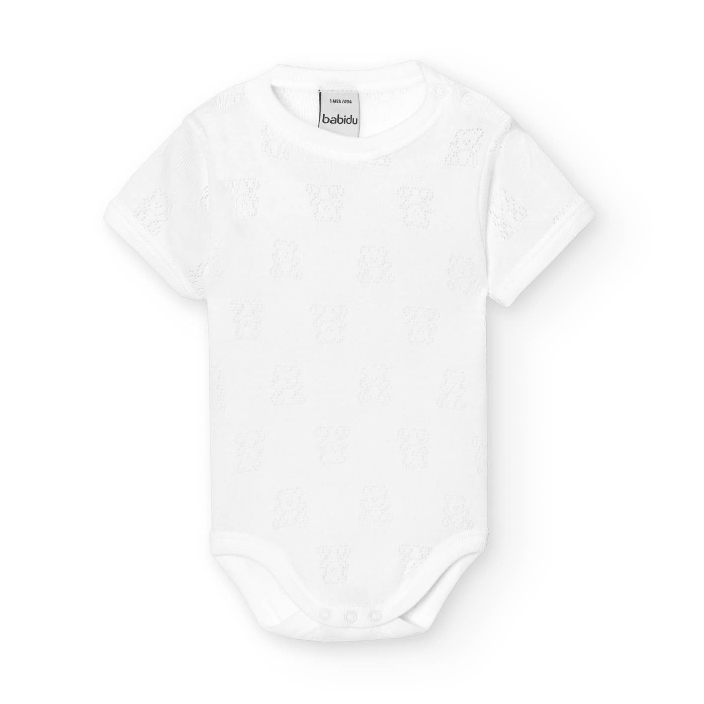 blank Open Shoulder Short Sleeve Baby Bodysuit by Ositos for wholesale on Faire0