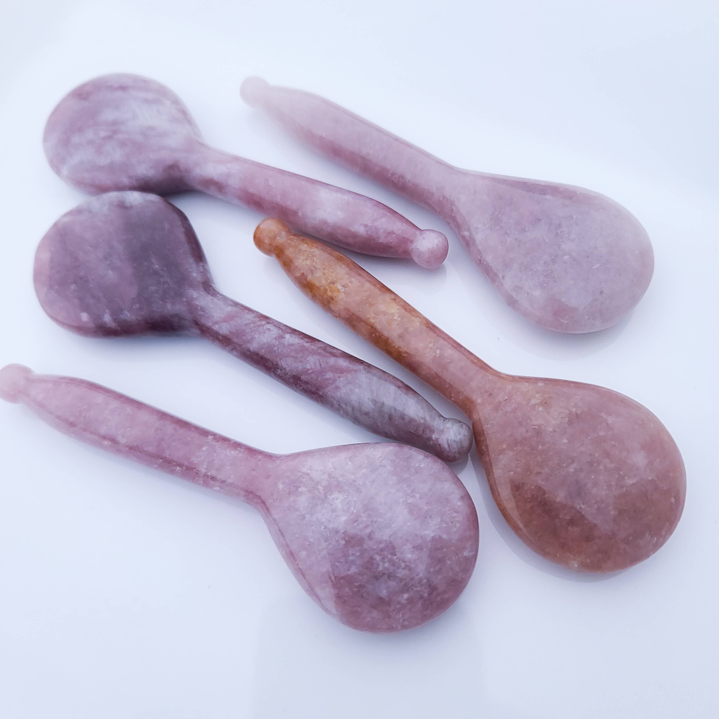 Wilder North - Wholesale Gua Sha Tool - Strawberry Quartz Gua Sha Spoon7