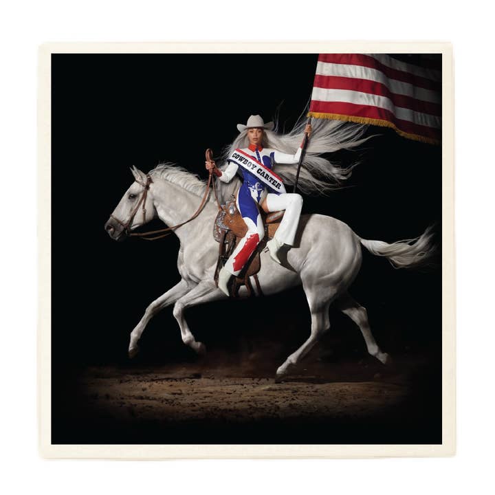 Beyonce Cowboy Carter Coaster for wholesale by Lucky Mfg. Co.