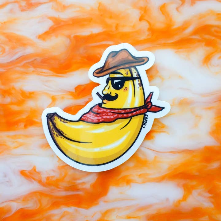 Cheeky Art Studio - Wholesale Sticker - Banana Buzz Vinyl Sticker4