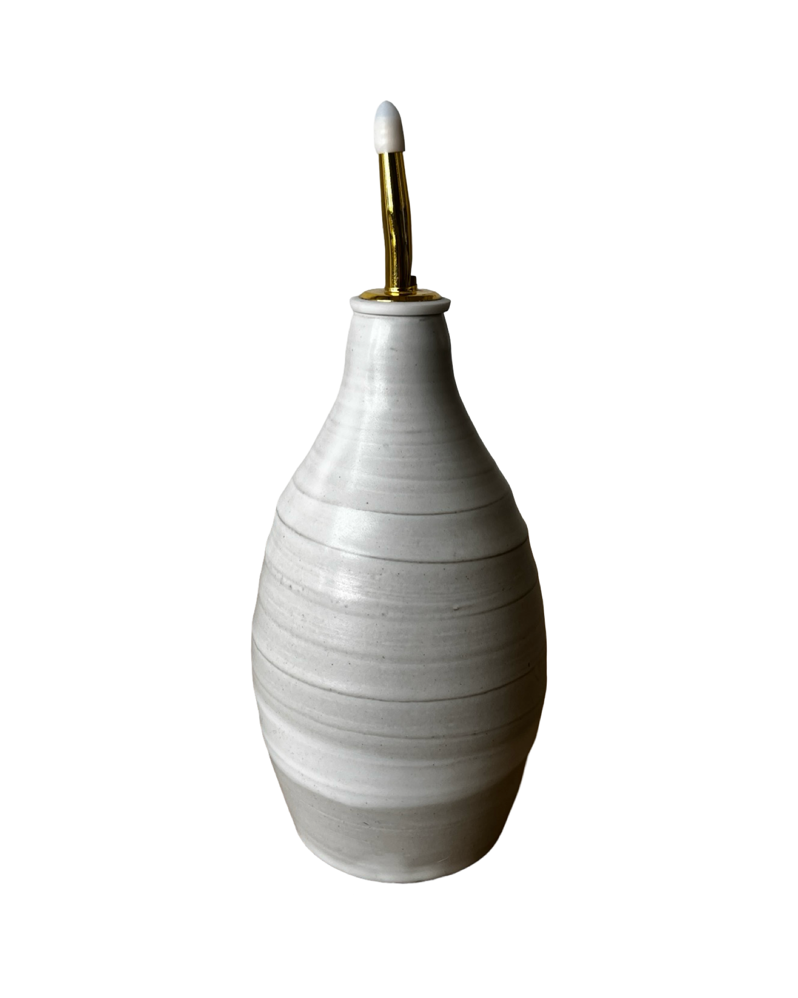 Gina DeSantis Ceramics – Engroshandel Olie- og eddikedispenser – Palo Santo keramisk olieflaske0