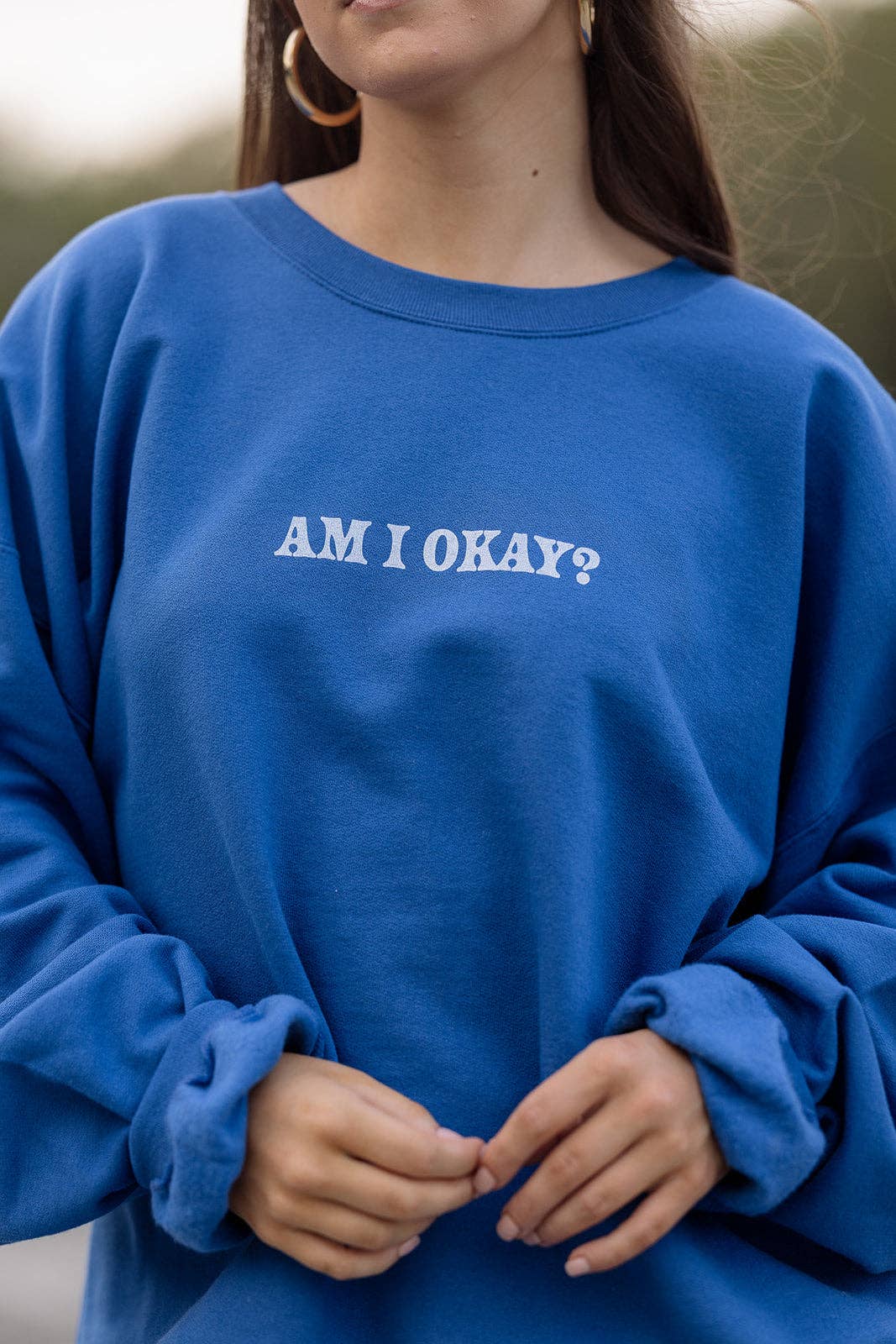 Girl Tribe Co - Wholesale Graphic Sweatshirt - Women's - Am I Okay? Sweatshirt3
