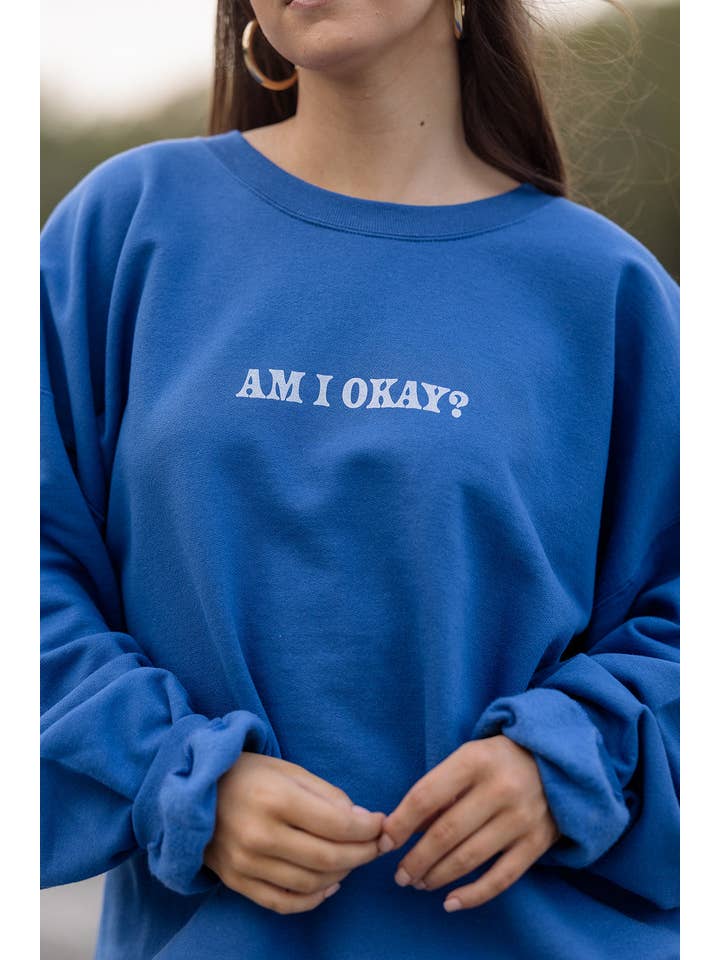 Girl Tribe Co - Wholesale Graphic Sweatshirt - Women's - Am I Okay? Sweatshirt3