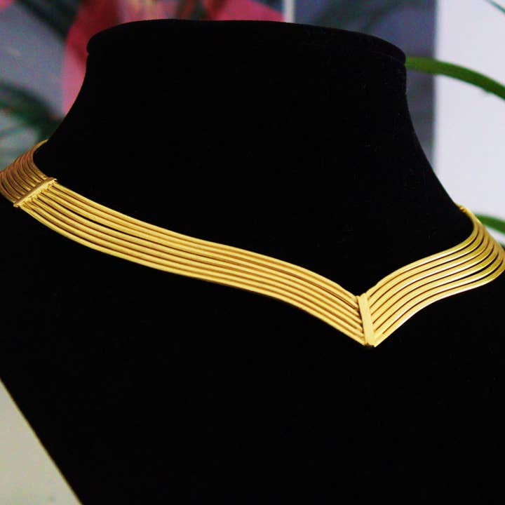 LA MAR - Wholesale Choker/Collar - VALQUIRIA choker gold-plated9