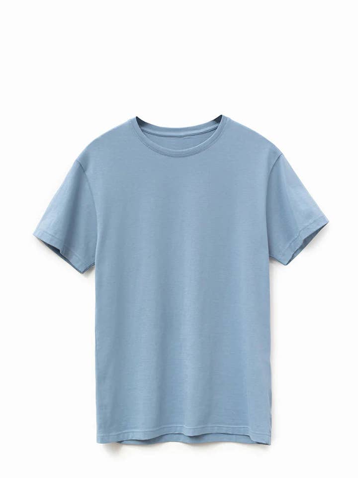 Supima Cotton Tee, Dusk Blue 1026 for wholesale by Perruzo