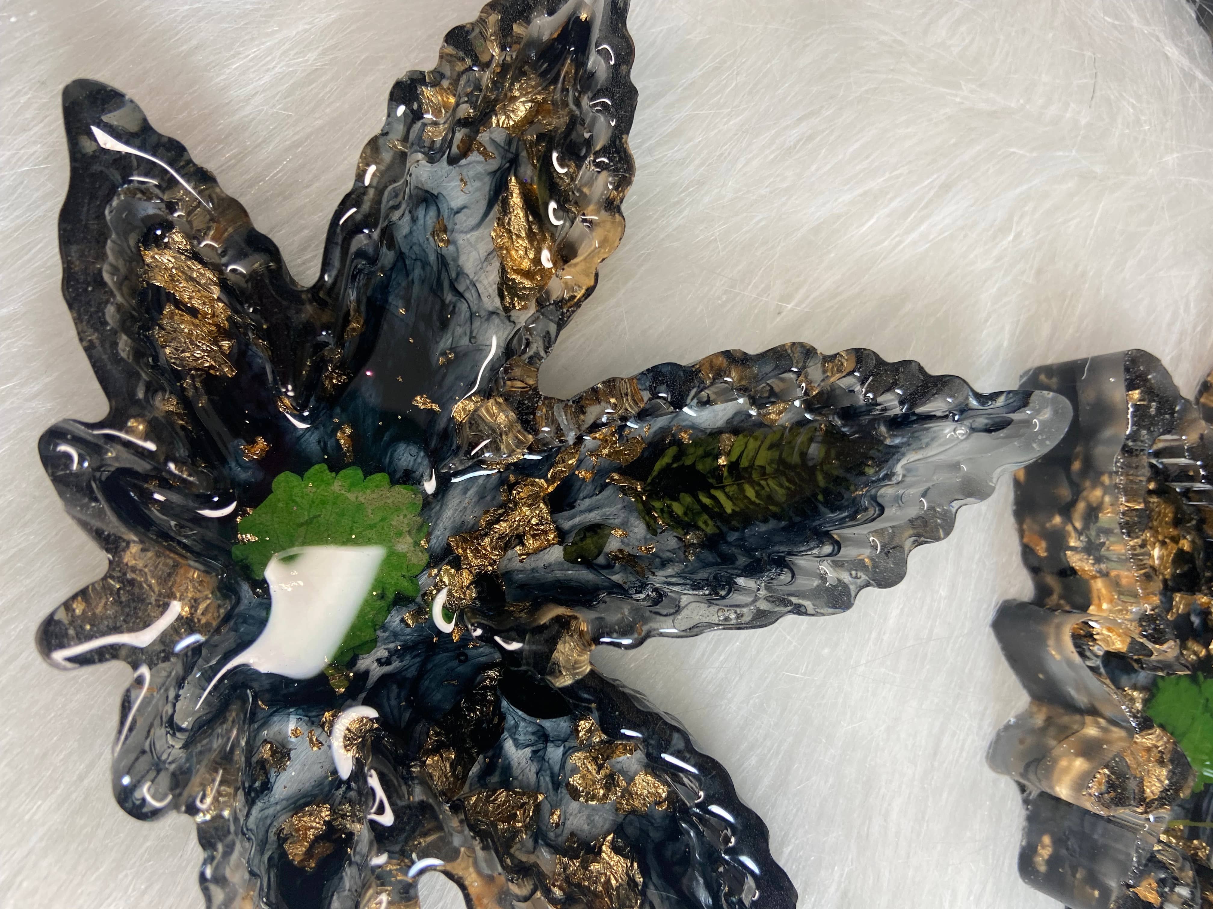 KraftzbyKenzie – Engroshandel Askebæger – Black Leaf askebæger | Blad Bakke | Weed nipsting parabol |1