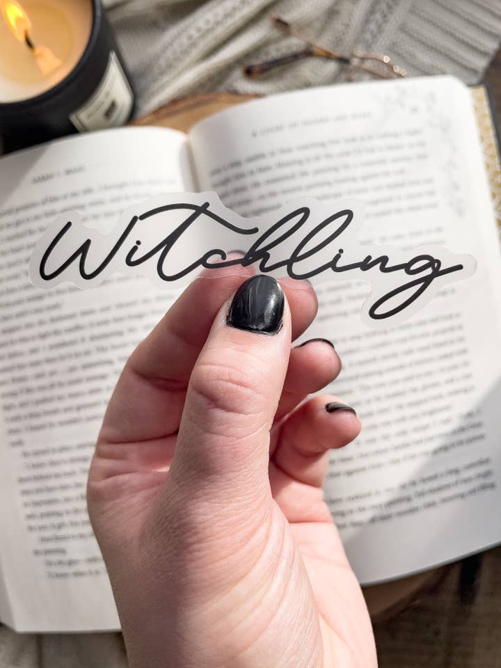 Witchling Script Vinyl Sticker | Throne of Glass for wholesale by Meaggie Moos