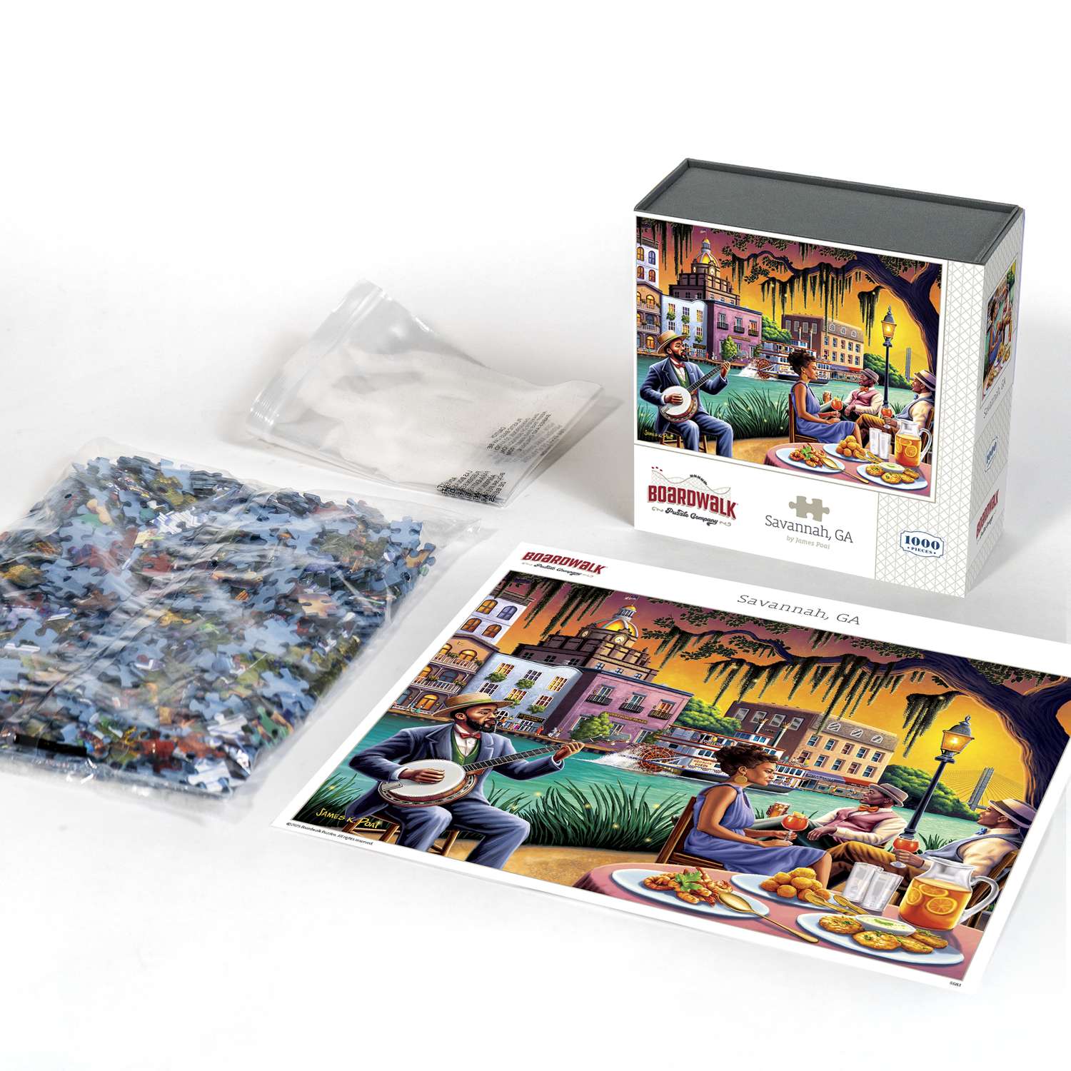 Boardwalk Puzzle Company - Vente Puzzle – adulte - Savannah, GA - 1000 pièces2