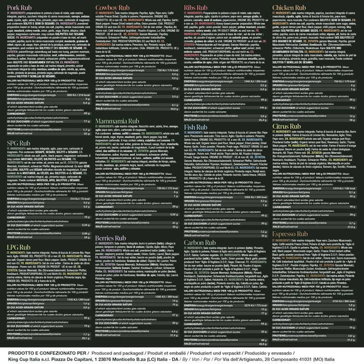 BBQ King - Wholesale Rub - Fire Box Rub Combo 12 Packs1