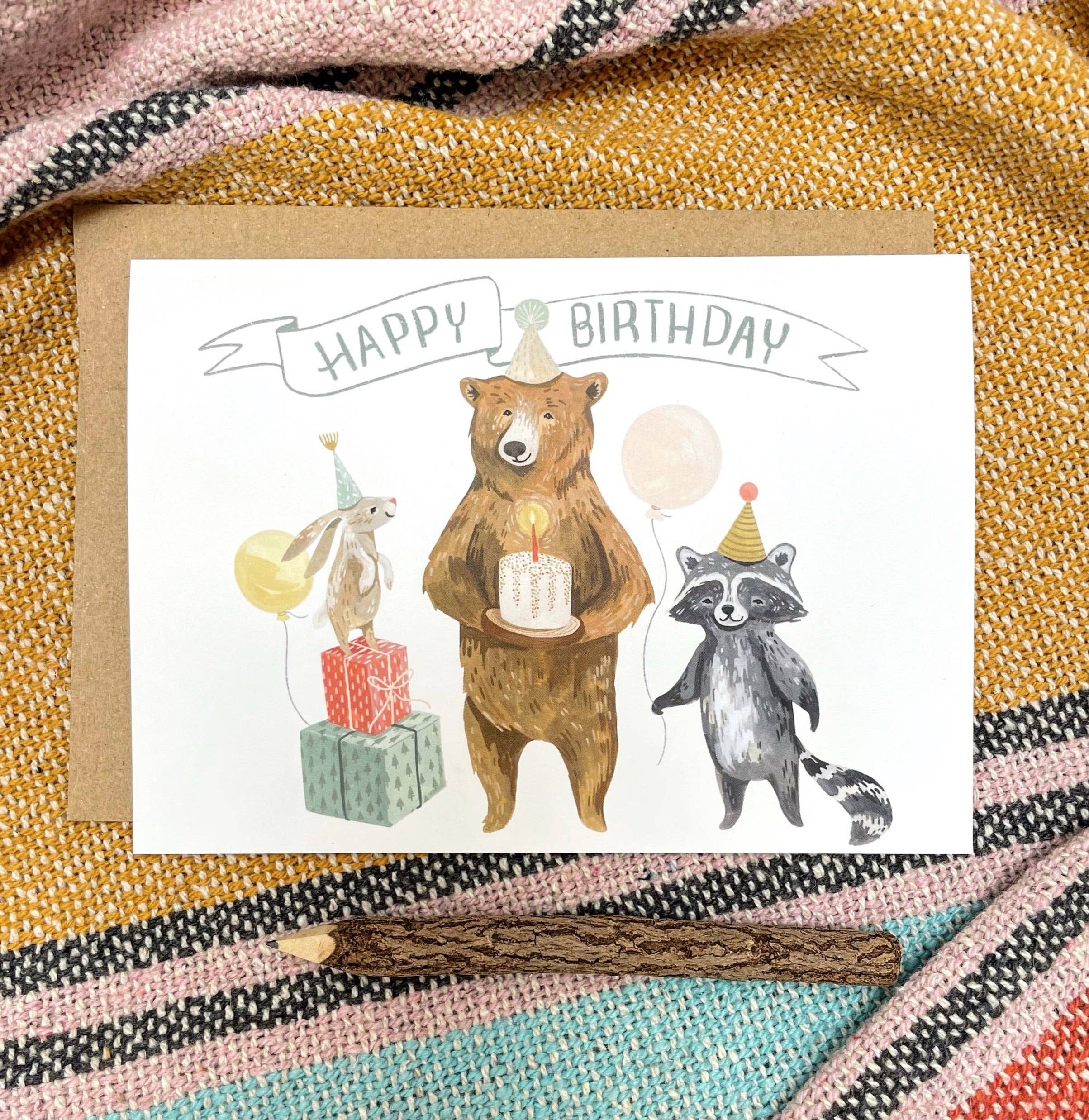 Canyon & Cove Art - Wholesale Verjaardagskaartje - Verjaardag Bear Card1