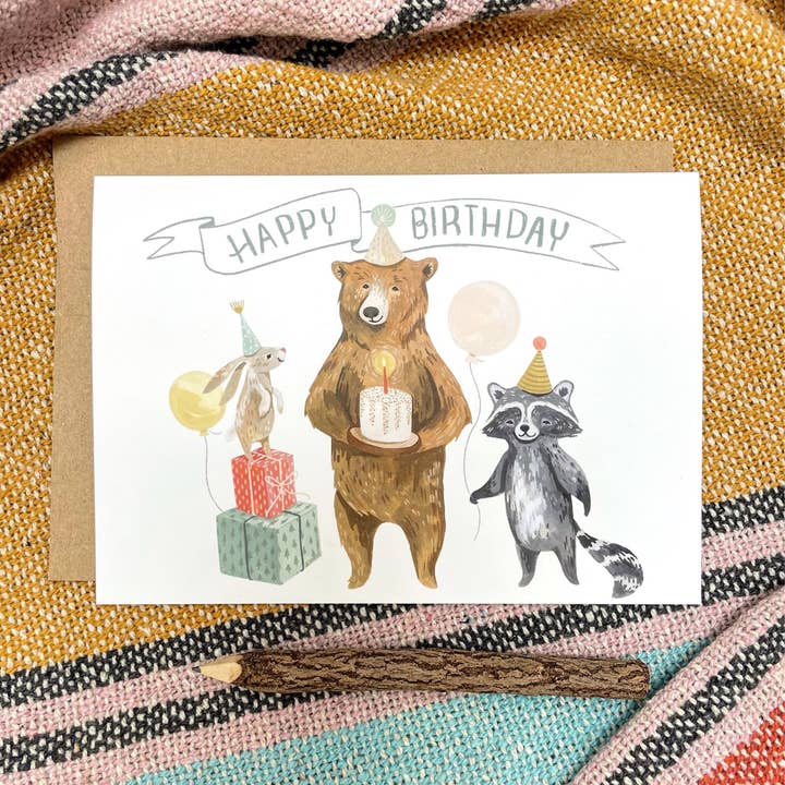 Canyon & Cove Art - Wholesale Verjaardagskaartje - Verjaardag Bear Card1