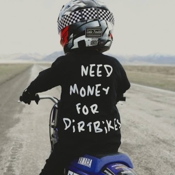 Need $ For Dirt Bikes T-Shirt and other Purchase Wholesale troublemaker trading company. Free Returns & Net 60 Terms on Faire trending on Faire.