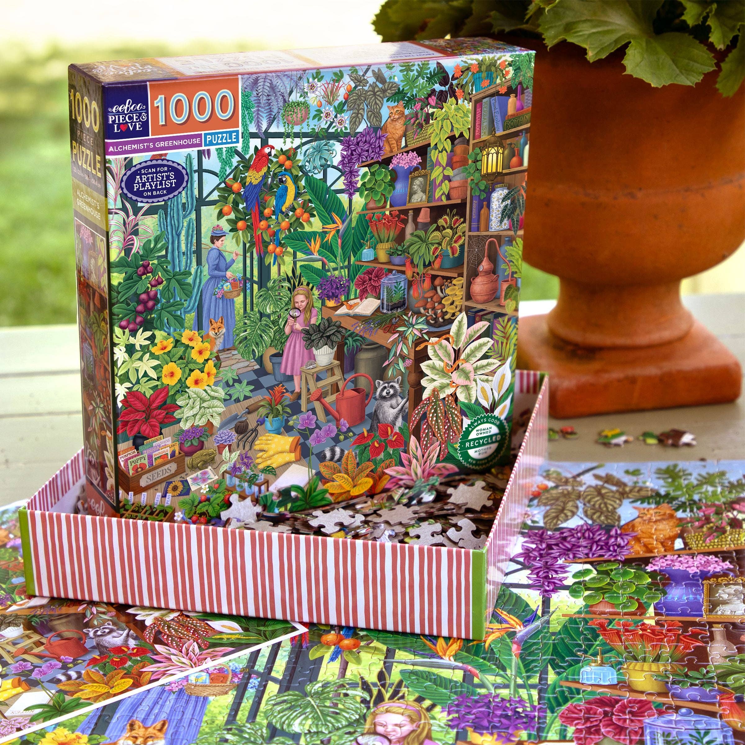 eeBoo - Wholesale Puzzle - Adult - Alchemist's Greenhouse 1000 Piece Puzzle1