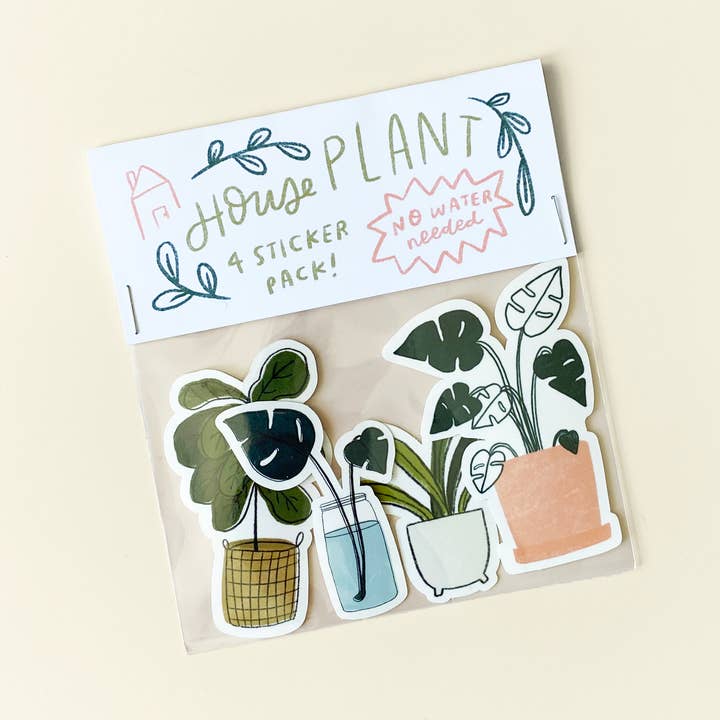 House Plant Sticker Pack for wholesale by markedbym