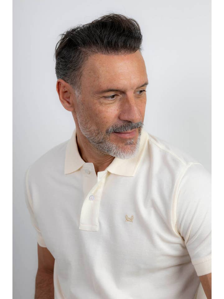 Custi Mikelo - Wholesale Polo - Men's - Basic Cream Polo