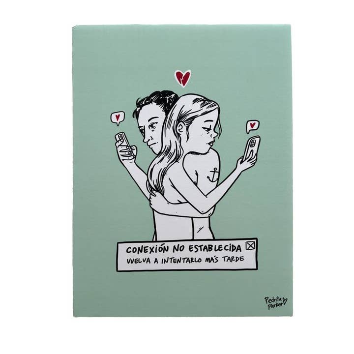 Exclusive and Charitable Illustration "Connection Not Established" for wholesale by Pedrita Parker