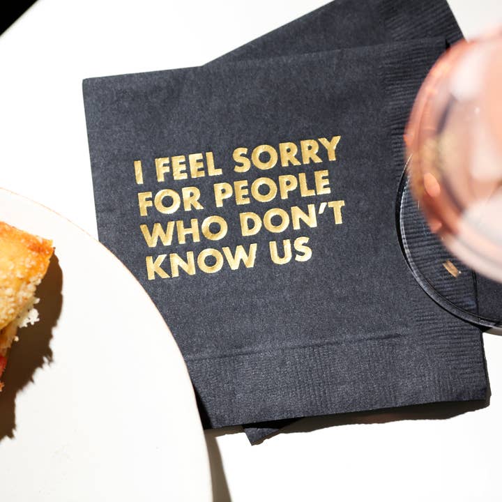 Pretty Alright Goods - Wholesale Disposable Napkin - Don't Know Us Cocktail Napkin
