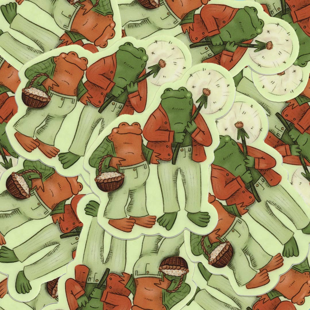 A Fink & Ink - Vendita all'ingrosso Adesivo - Adesivo in vinile con rana e rospo1