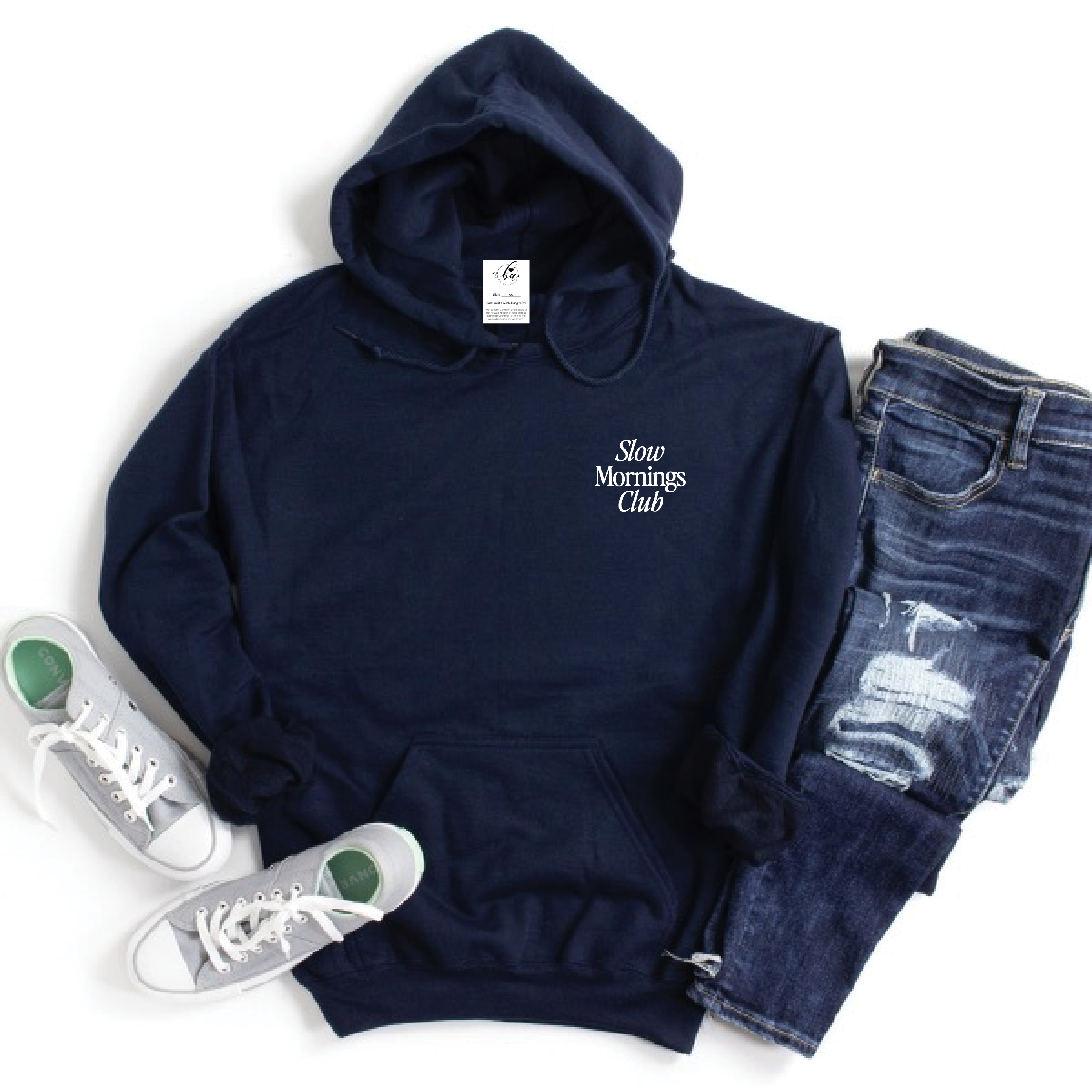 Blonde Ambition Apparel & Designs - Venta al por mayor Sudadera con capucha - Mujer - Sudadera con capucha bordada del Club de Mañanas Lentas11