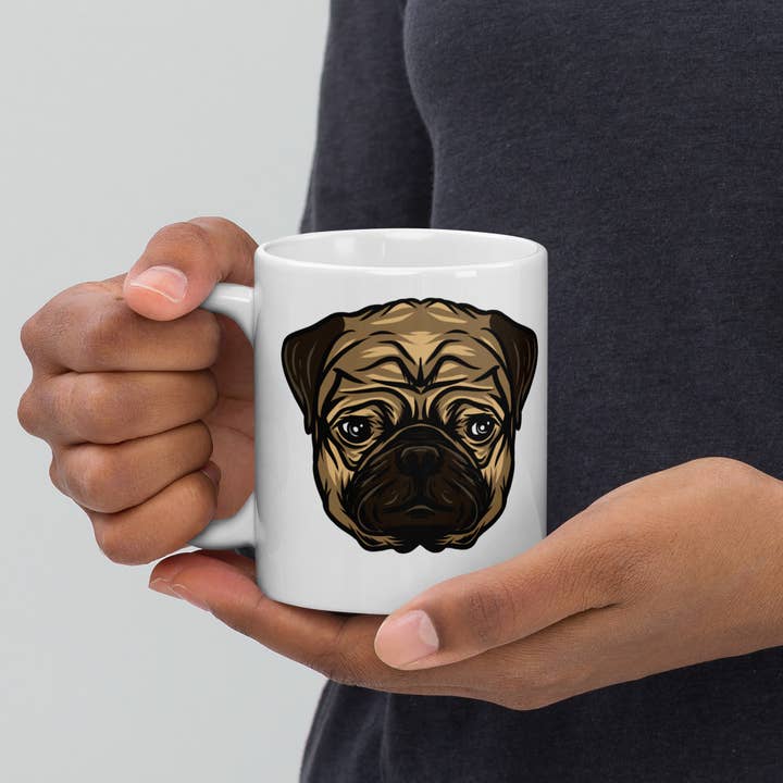 Club No-Kill 2027 Coffee Mugs - Wholesale Coffee Mug - Vinny the Pug Coffee Mugs 6