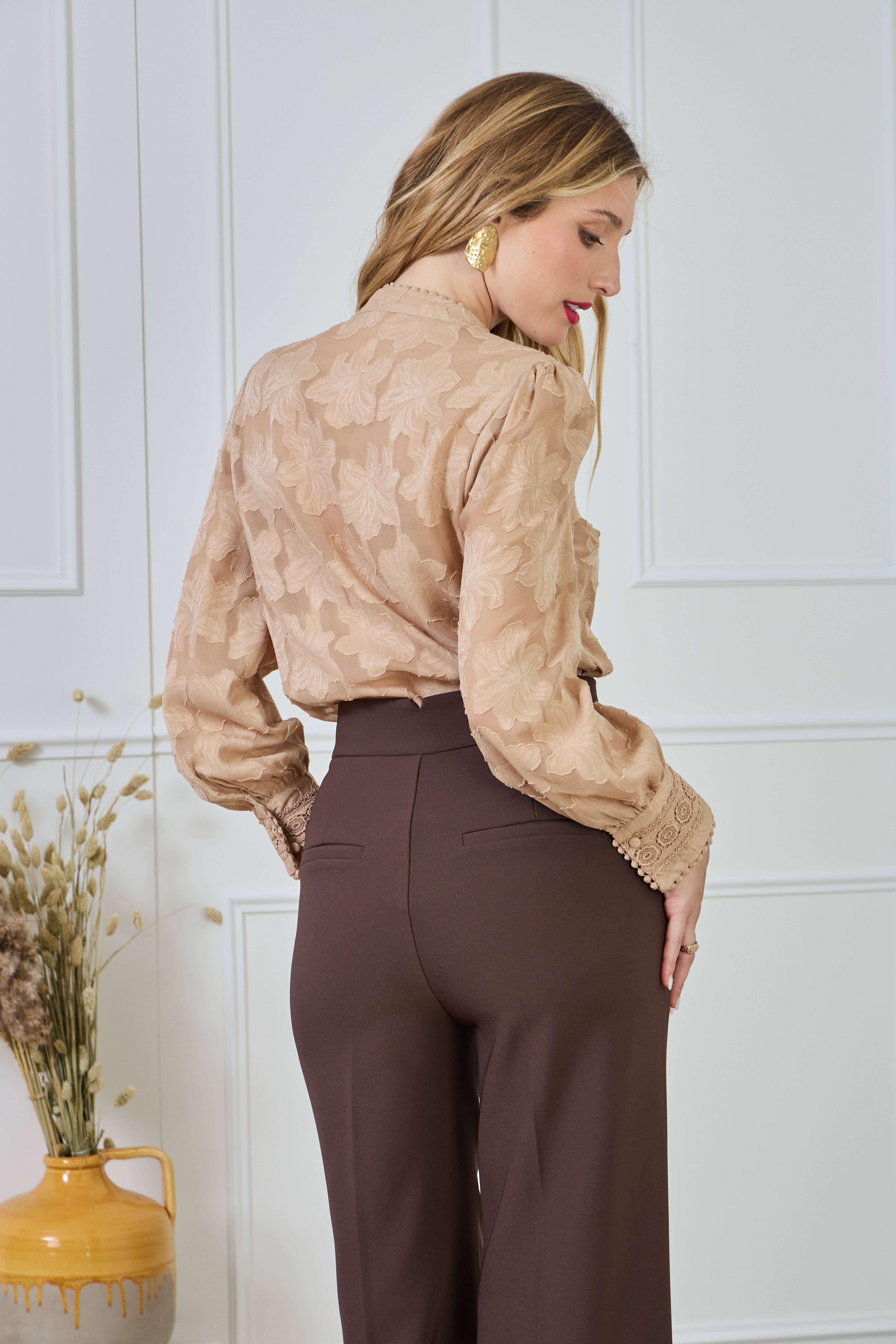 LULUMARY – Camisa - Mulher por atacado – Camisa com estampa CH3673