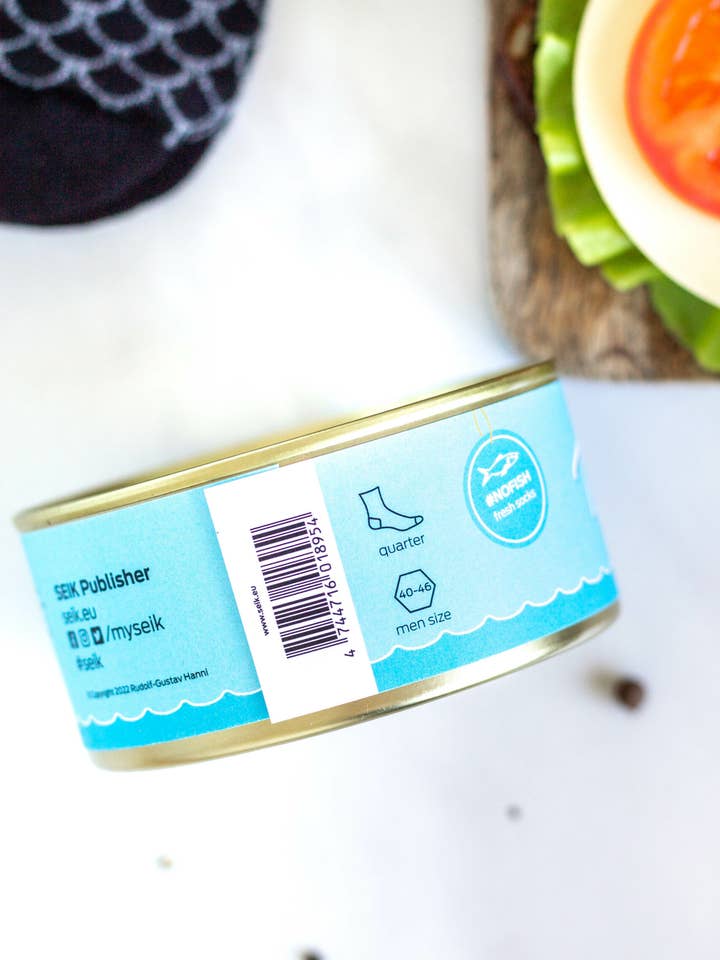 Red Tinned Fish Socks - Tuna (men size 40-46) for wholesale on Faire6