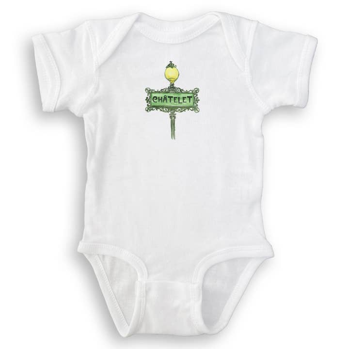 French Graffiti - Wholesale Tea Towel - Chatelet Paris Metro Sign14