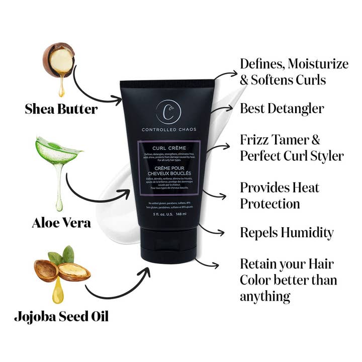 Controlled Chaos - Wholesale Hair Styling Gel/Mousse - The Original Curl Creme 5 oz | As Seen On Shark Tank - For Curly, Anti Frizz, Wavy and All Hair Types3