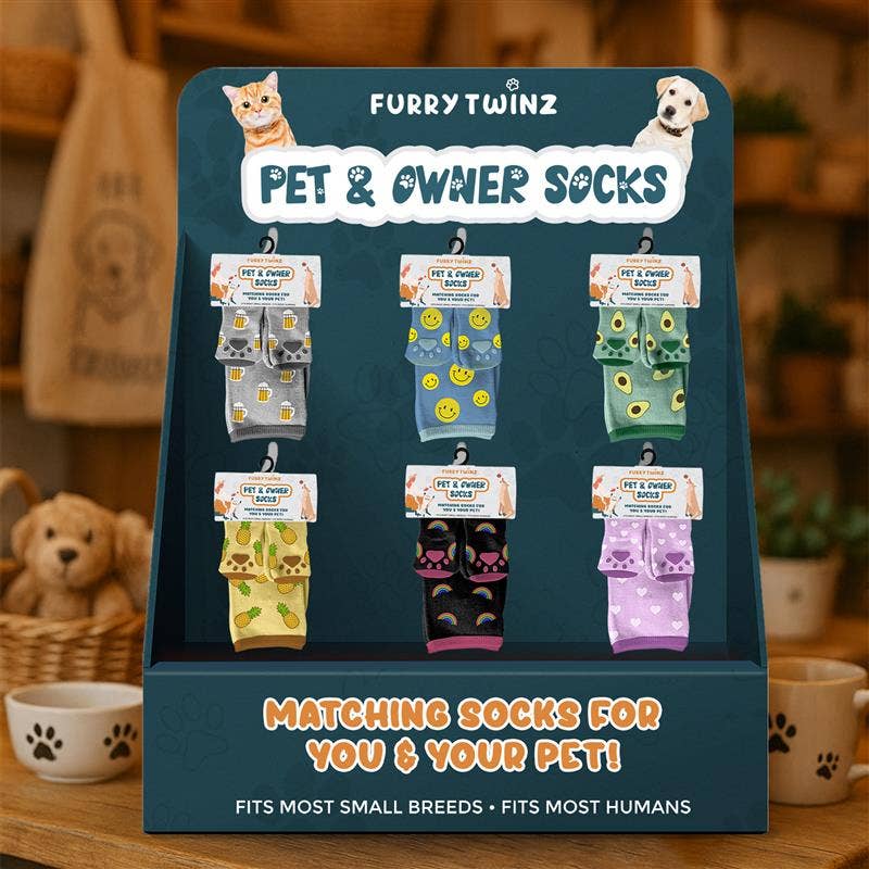 The American Gift Company (TAGCO) - Wholesale Pet Socks - Dog - PET & OWNER SOCKS WITH FREE DISPLAY (24-PAIRS)9